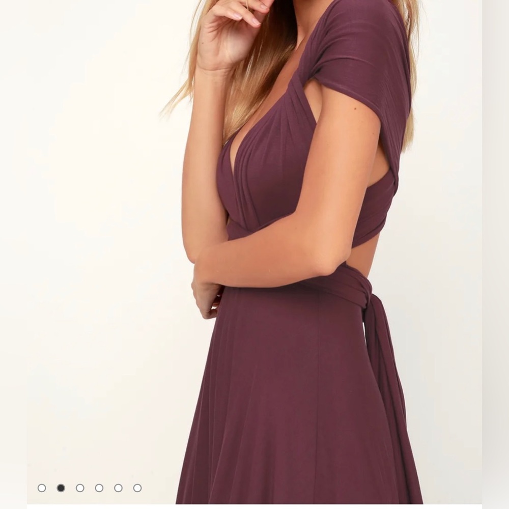 Lulus Tricks Of The Trade Plum/Purple Small NEW - Picture 6 of 8